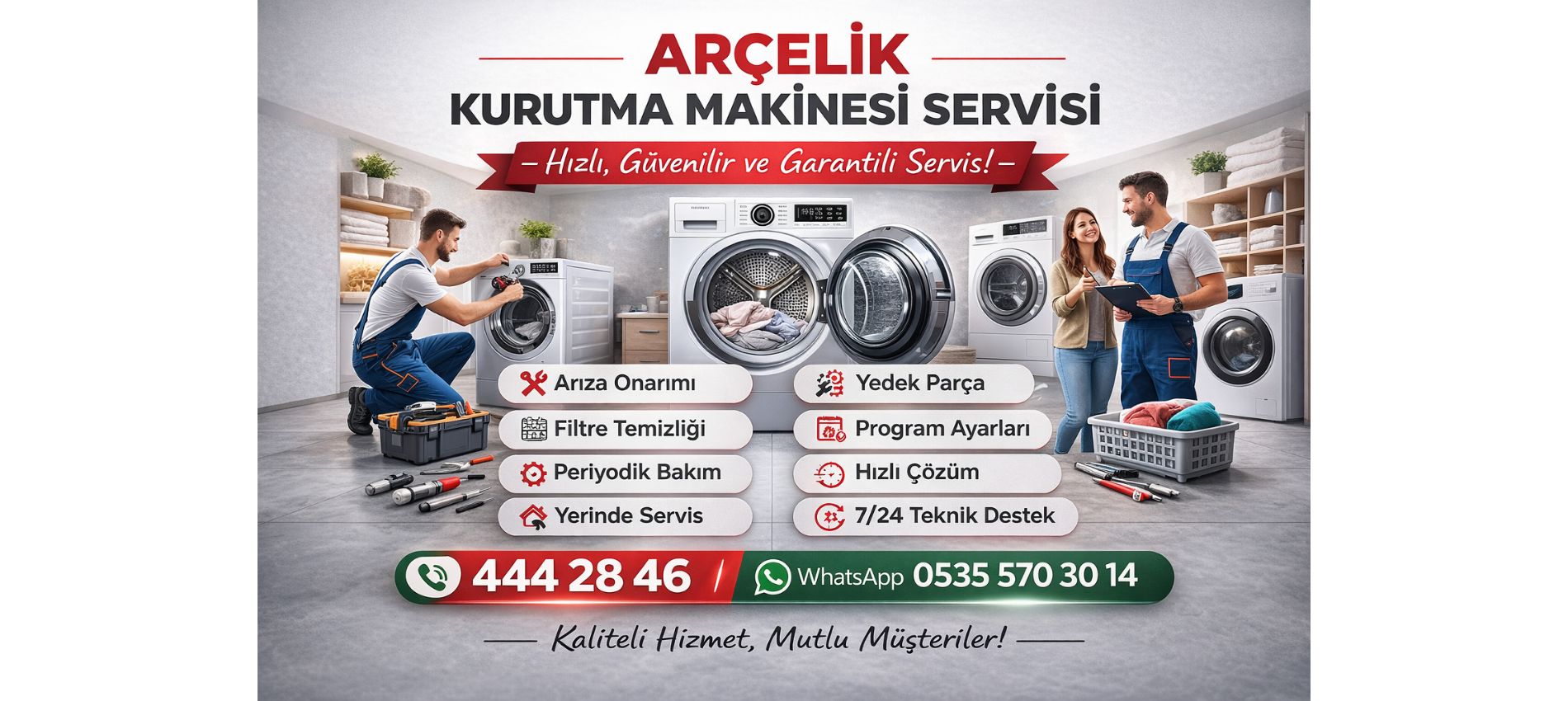 Arçelik Kurutma Makinesi Servisi